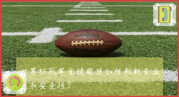 世界杯冠军竞猜前该如何判断专业性和安全性？