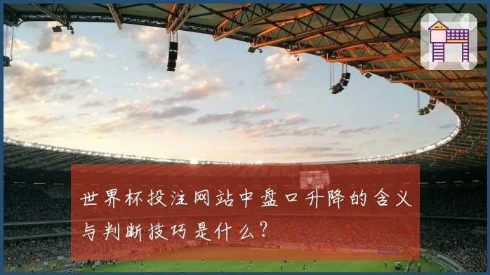 世界杯投注网站中盘口升降的含义与判断技巧是什么？